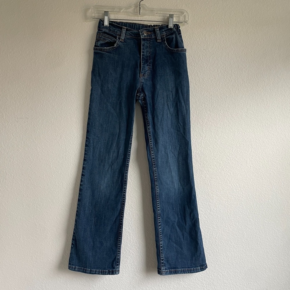 Wrangler Girls 14 Slim Fit Blue Denim Jeans Preppy Stylish Casual Western Cute